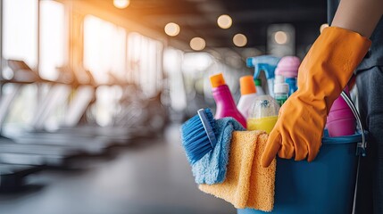 Cleaning Supplies In Gym