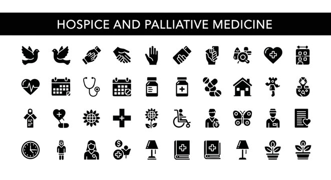 Hospice and Palliative Medicine Icons