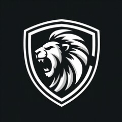 Obraz premium head of a shield lion