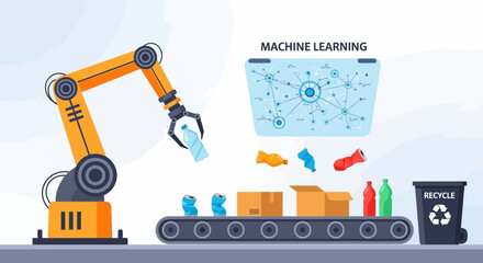 Robotic Recycling Arm Utilizing Machine Learning For Waste Management
