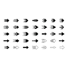 Fast Arrow Icons Set