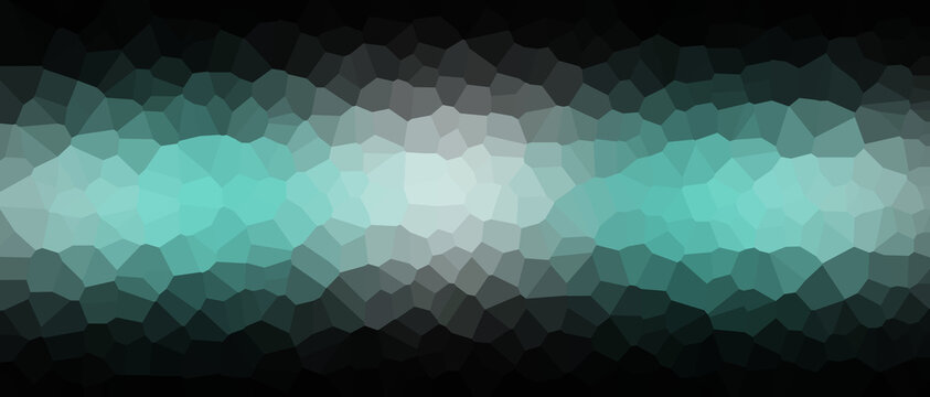 Abstract polygonal background with cool turquoise and gray tones creates a calming modern design element