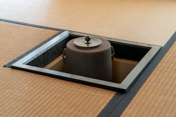 茶室と茶釜