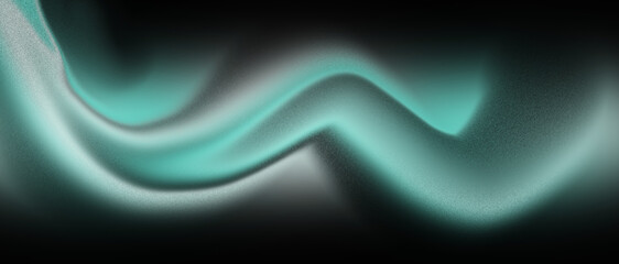 Stunning abstract turquoise wave design with grainy texture for modern backgrounds and creative projects