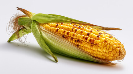 鮮やかな香ばしい焼き色のついたトウモロコシ粒