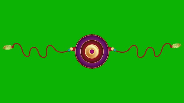 Raksha bandhan rakhi animation on green screen