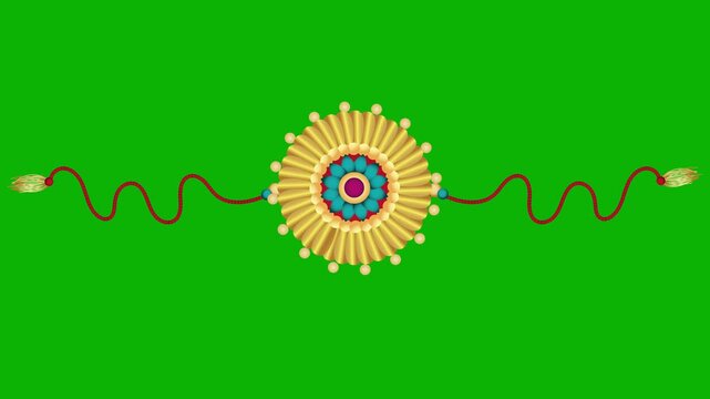 Raksha bandhan rakhi animation on green screen