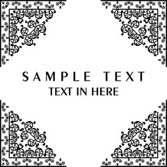 Obraz premium Text frame element or vector, clip art, and symbol. Flat design of element concept and simple design for decoration.