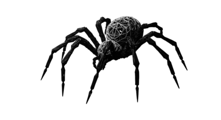 Frighteningly Realistic Close-Up Image of a Hairy Arachnid in Darkness