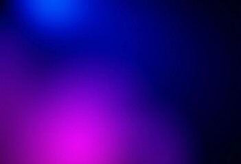 Fototapeta premium Abstract dark gradient banner with blue, magenta, pink, purple, and black grainy texture, intense, evocative