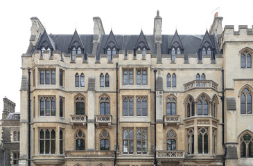 Fototapeta premium 5-8 The Sanctuary is a prominent Grade II listed building situated directly next to Westminster Abbey in London. This block of buildings was notably described as a 