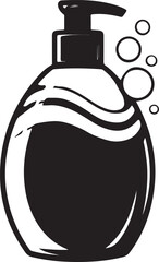 dish soap bottle icon silhouette vector illustration