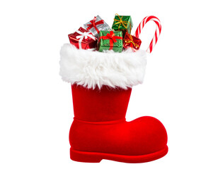  Santa&rsquo;s Boots with Gifts PNG  