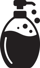 dish soap bottle icon silhouette vector illustration