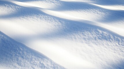 Soft Snowy Texture with Gentle Shadows on a Winter Landscape