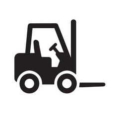 Forklift silhouette symbol
