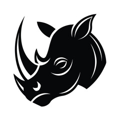 vector illustration of a rhinoceros