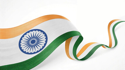 abstract ribbon background, 15 august background, brushes background, India celebration background, Baharat independence day, happy independence day background	
