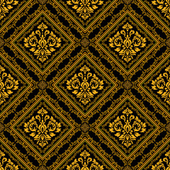 Damask Floral pattern. Vintage wallpaper in Baroque style. Seamless vector,background,fabric, wallpaper, packages. Ornate damask flower ornaments,vector illustration