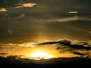 Wolkenhimmel am Abend