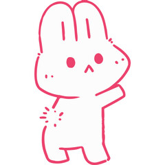 Simple green herb sprig illustration. Minimalist botanical doodle of a leafy plant branch icon isolated on white.