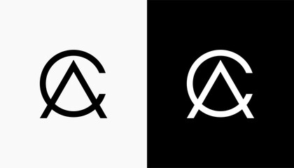 letter AC Logo. Creative modern letter AC logo design vector