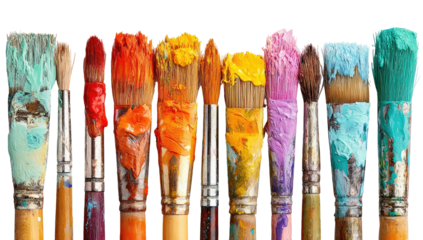 Colorful paintbrushes
