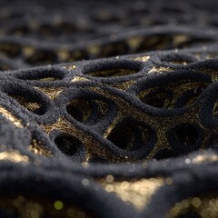 Abstract textured surface with intricate patterns