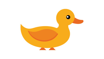 Duck bird with soft feather details and natural posture ideal for pond scenes and farm visuals Vector illustration.