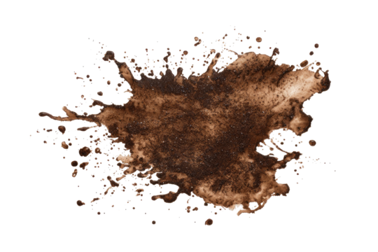 Abstract brown stain splatter