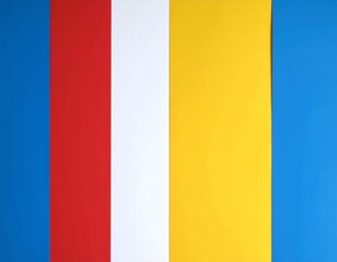 Naklejka premium Geometric Tri-Panel Split Background in Primary Colors