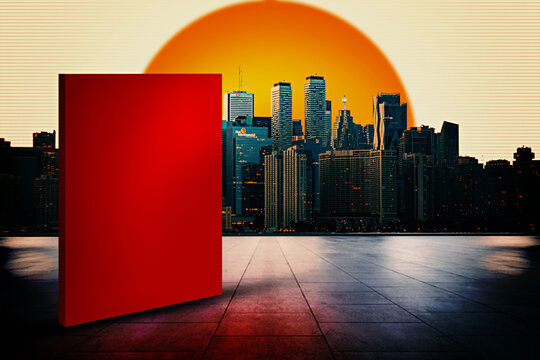 city skyline at night | social media product promotion template