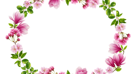 pink flower frame