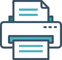 a printer printing a document