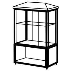 Glass Showcase Lighting Outline