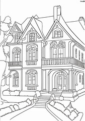 Obraz premium sketch of house