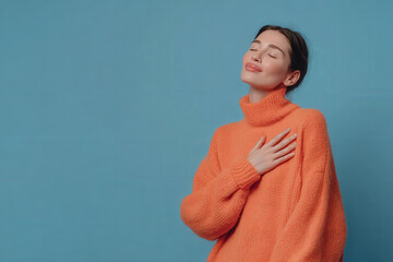 Fototapeta premium young woman with arms crossed