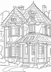 Obraz premium sketch of house