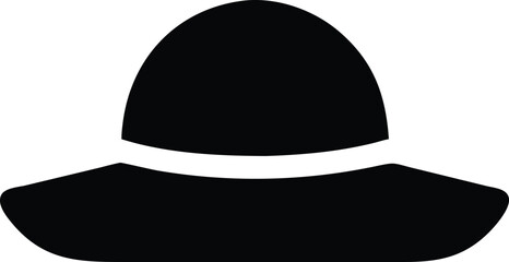 flat summer hat silhouette