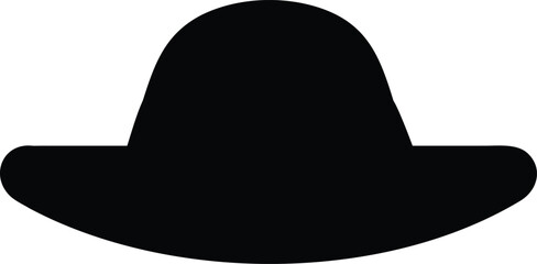 flat summer hat silhouette
