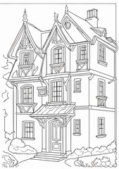sketch of house