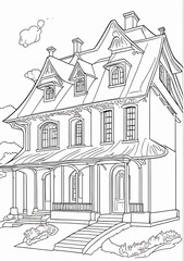 sketch of house
