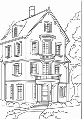 sketch of house