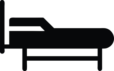 hospital bed silhouette