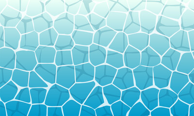 Editable blue abstract water surface texture vector for summer brand backgrounds