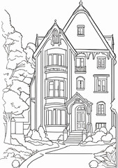 sketch of a house