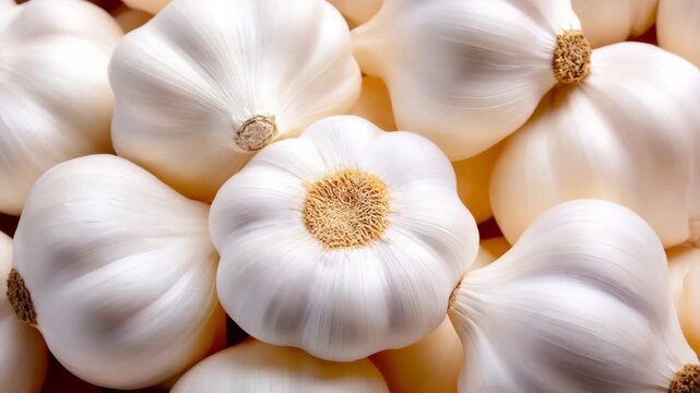 An abundance of garlic, ready to use. Great for showcasing ingredients and farm produce. Ideal for food blogs, recipes and healthy eating. A great backdrop for food and spice themes.