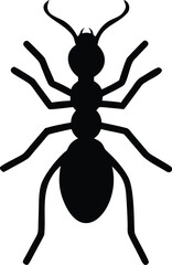 minimalist ant silhouette