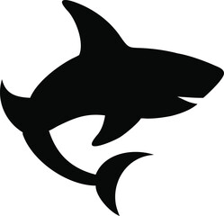 modern shark silhouette