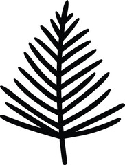 pine tree leaf silhouette